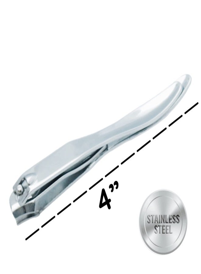 ALAZCO 1 Side Angle Stainless Steel Fingernail or Toenail Side Nail Clipper Cutter - Image 3